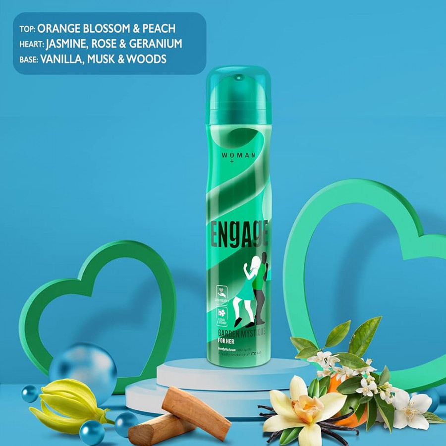 Engage Spirit Woman Sensual Garden Floral & Woody Deo Spray 150ML