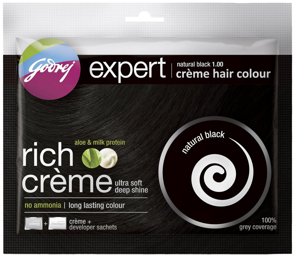 Godrej Expert Rich Creme  Hair Colour  Brown Black  20 Gms