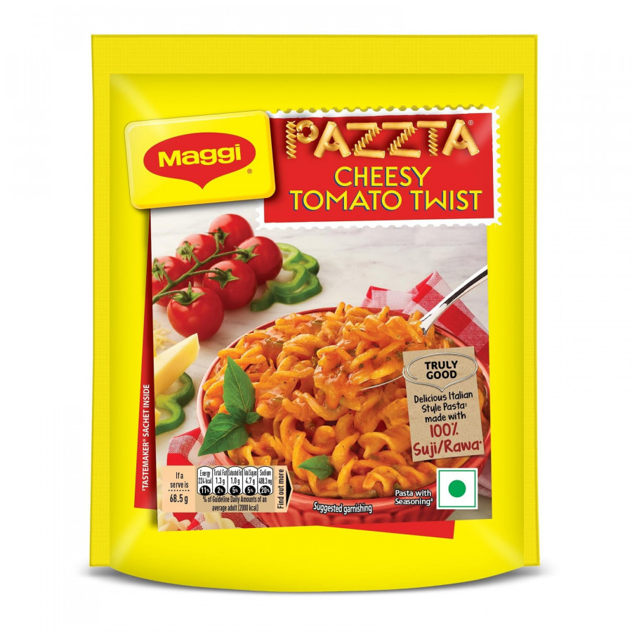 Maggi Pazzta Cheesy Tomato Twist  100% Suji/Rawa  68.5 G