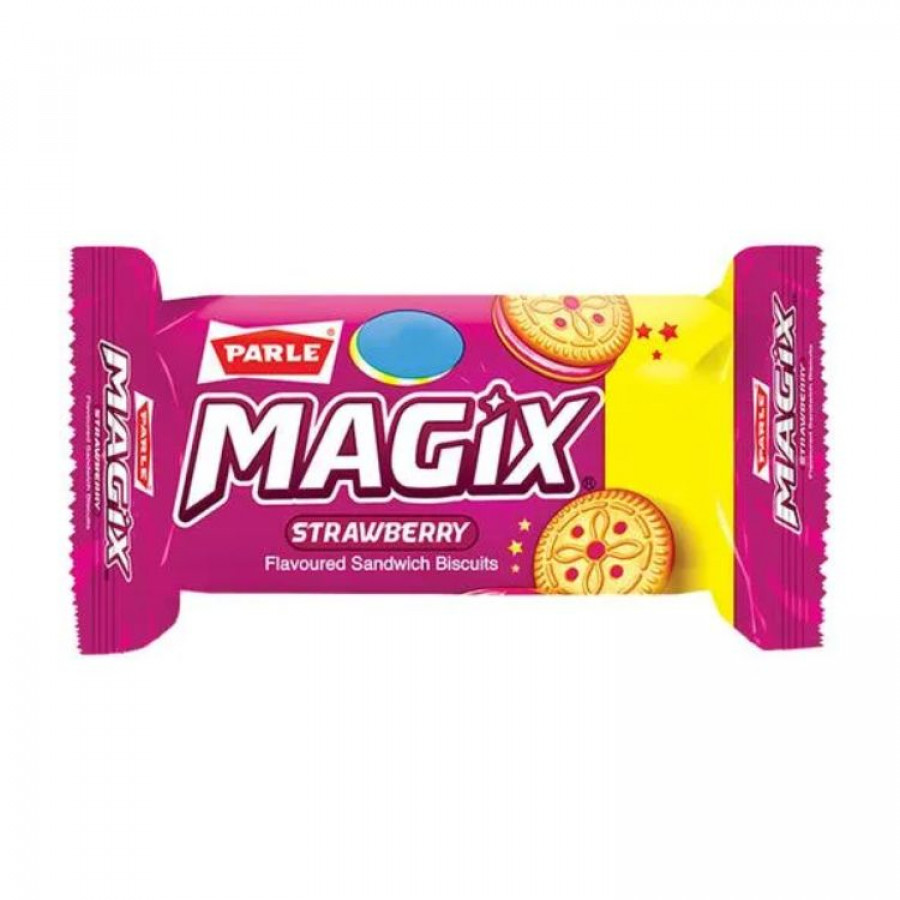 Parle Magix Sandwich Biscuits - Strawberry, 34 G