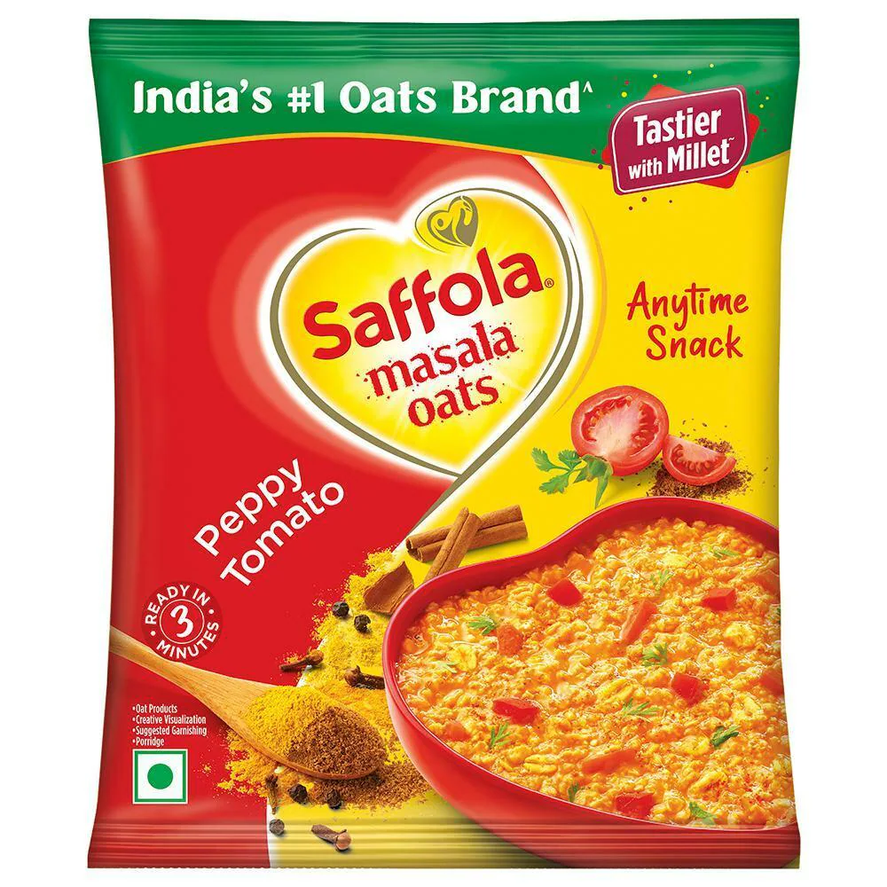 Saffola Masala Oats - Peppy Tomato  38 G