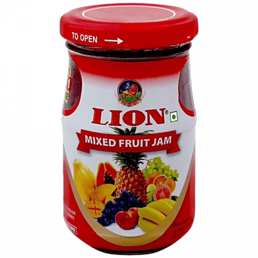 Lion Mixed Fruit Jam  500g Jar