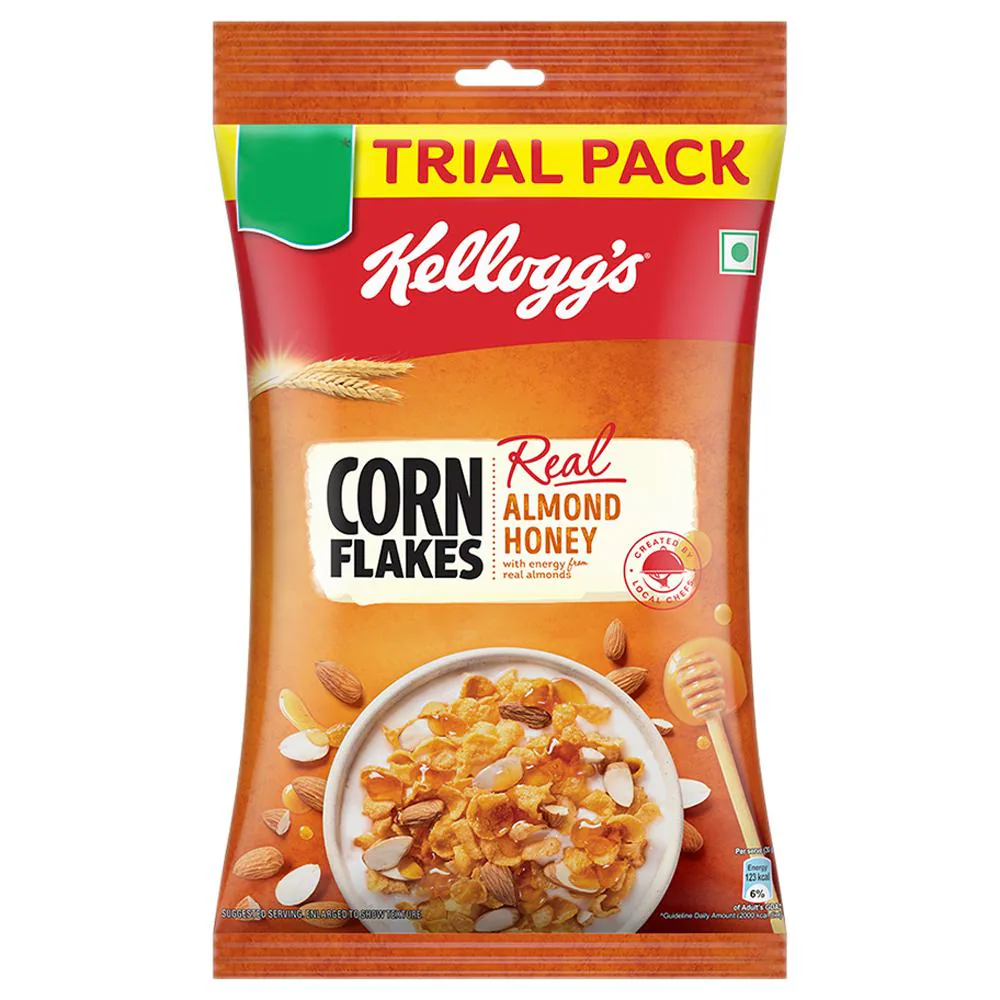 Kellogg's Corn Flakes - Real Almond Honey  170 G Pouch