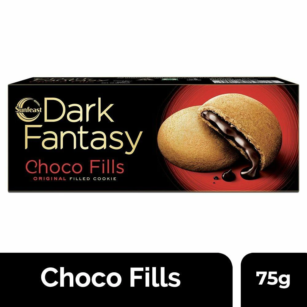 Sunfeast Dark Fantasy Choco Fills Original Filled Cookie. 75G