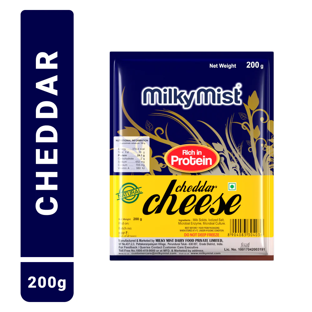 Milky Mist Cheddar Cheese  200