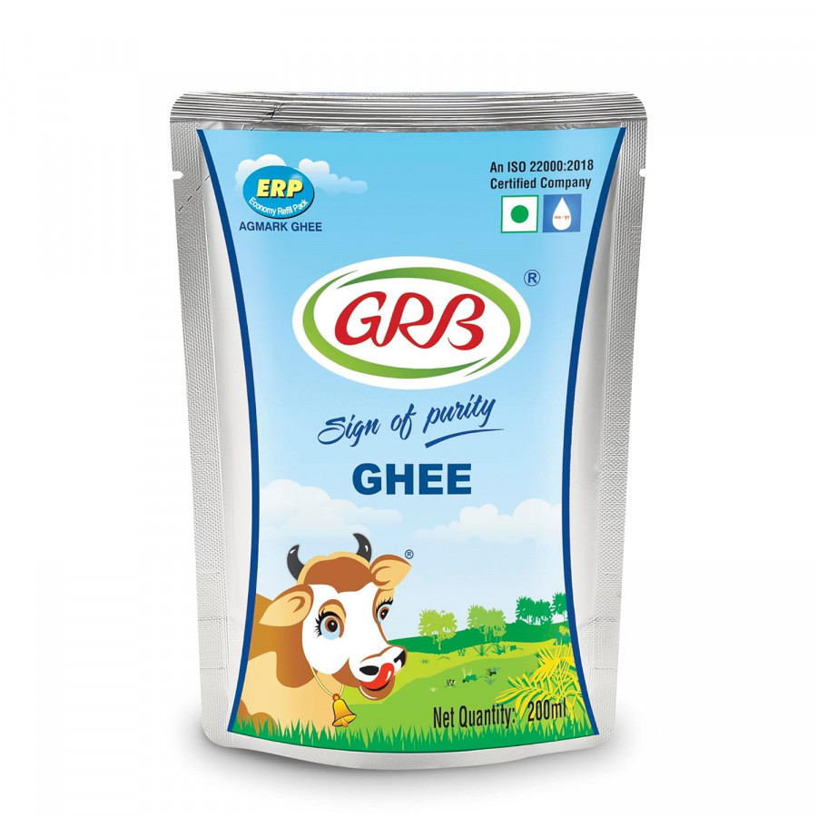 GRB Ghee  200ml Standup Pouch