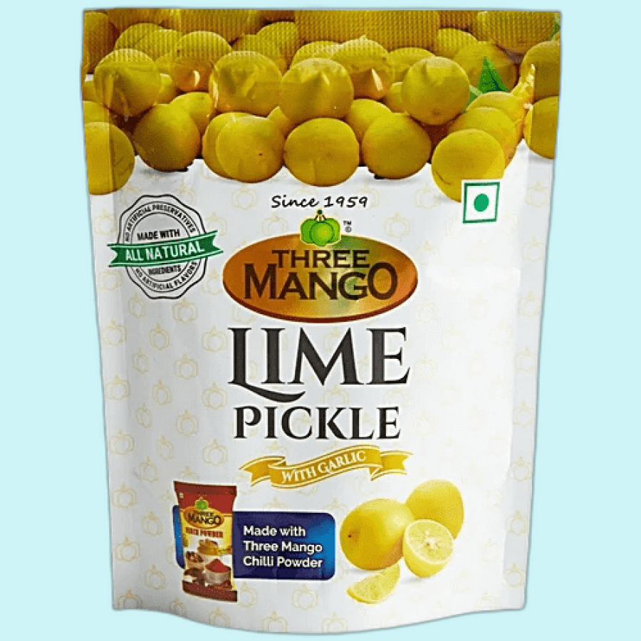 THREE MANGO LIME PICKLE 35G