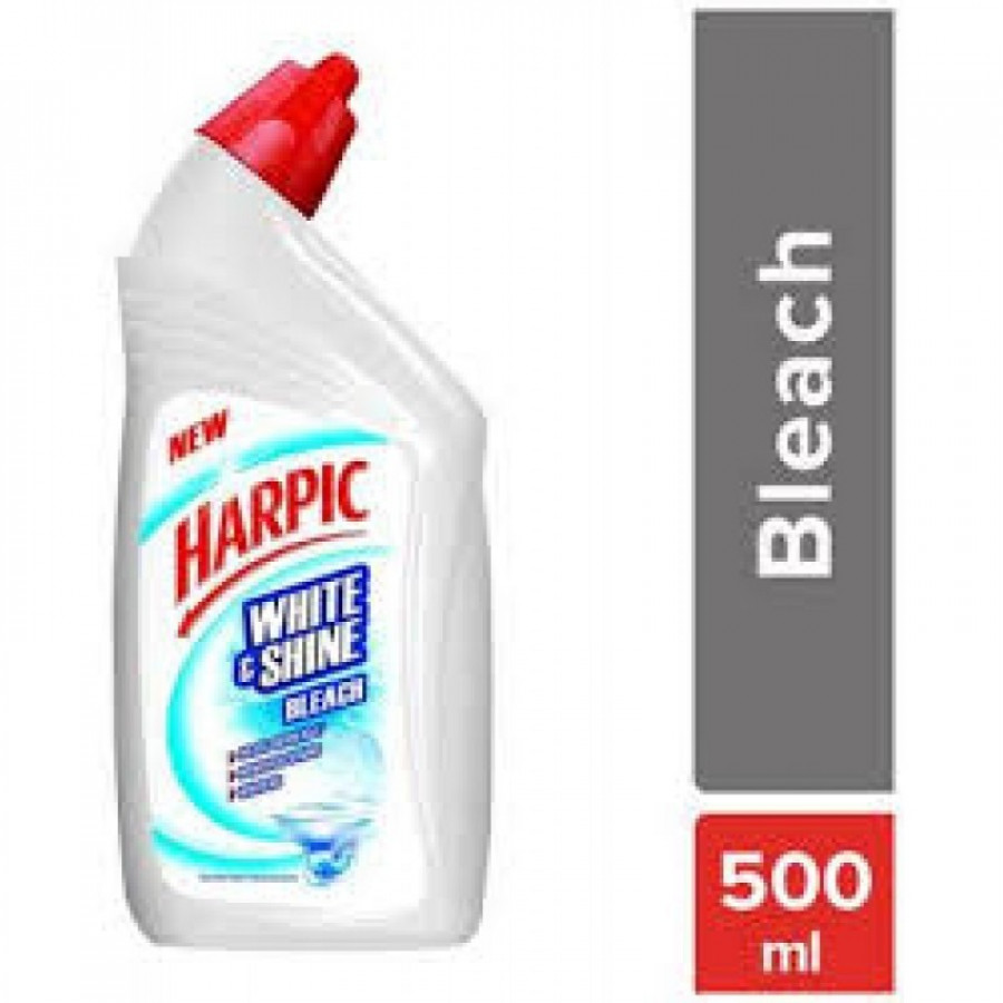 Harpic White & Shine Disinfectant Toilet Cleaner Bleach  500 Ml