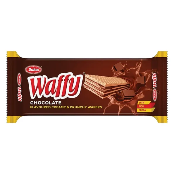 Dukes Waffy Chocolate Flavoured Creamy & Crunchy Wafers 75G