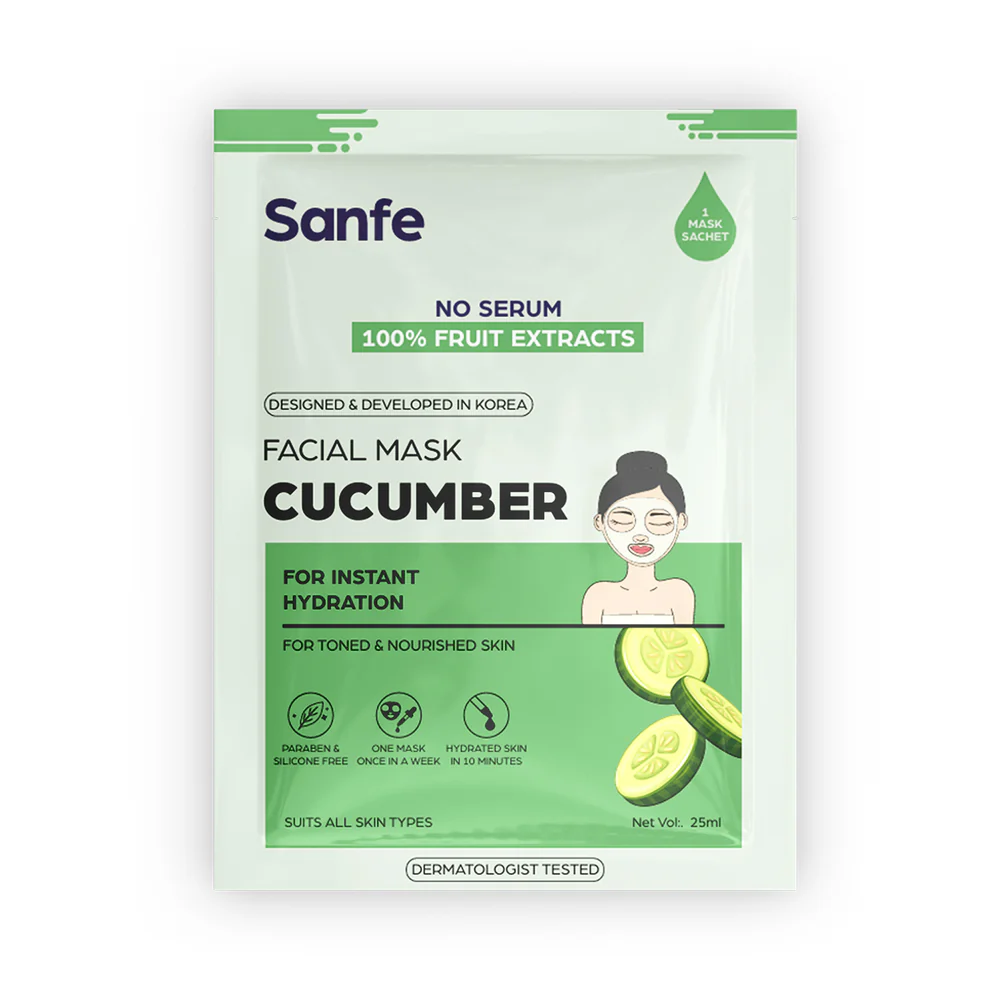 SAFNE WITH CUCUMBER EXTRACT FACIAL MASK