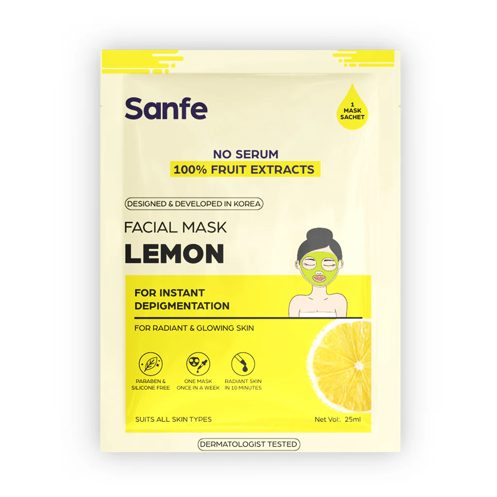 SANFE WITH LEMON EXTRACT FACIAL MASK