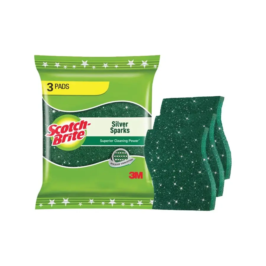 SCOTCH BRITE SILVER SPARKS 3PADS