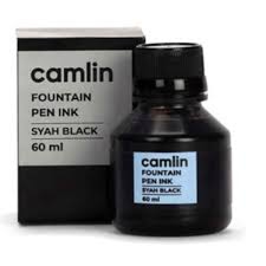 CAMLIN INK SYAH BLACK 60 ML