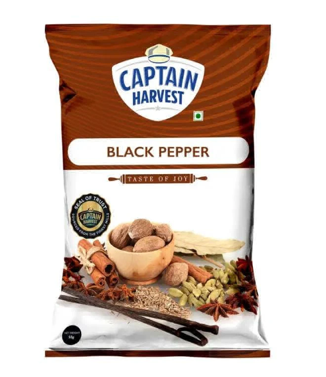 CAPTAIN HARVEST BLACK PEPPER 50G