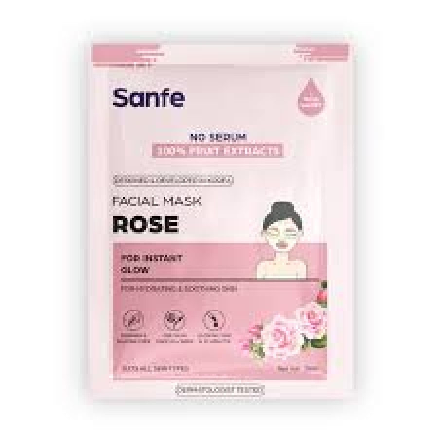 SANFE WITH ROSE EXTRACT FACIAL MASK