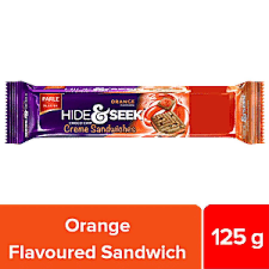 Hide & Seek Orange Flavored Choco Chip Creme Sandwiches