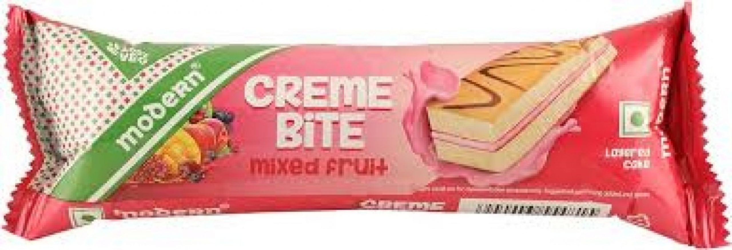 modern crem bite eggless mixed fruit layer cake