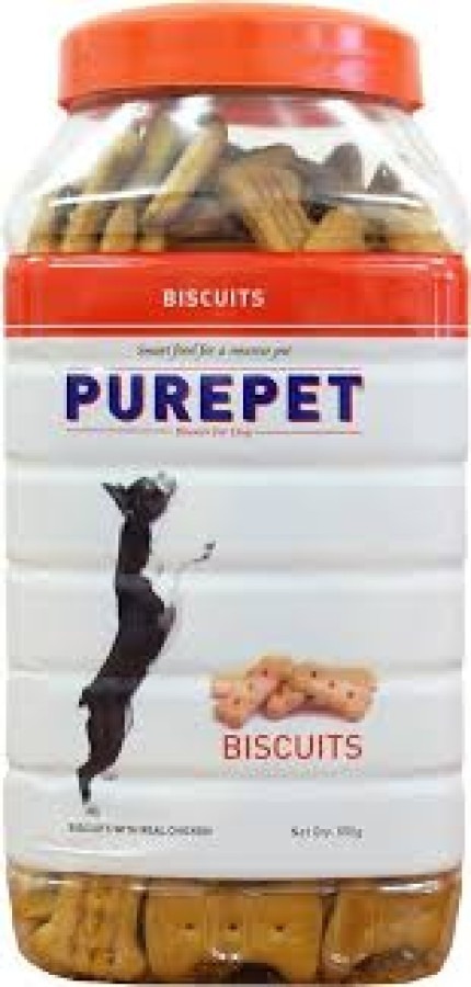 Purepet biscuits with real chicken  800g