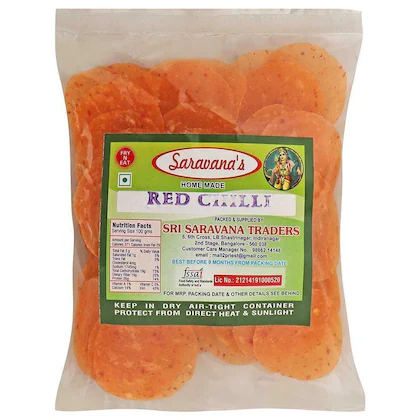 SARAVANAS RED CHILLI PAPAD
