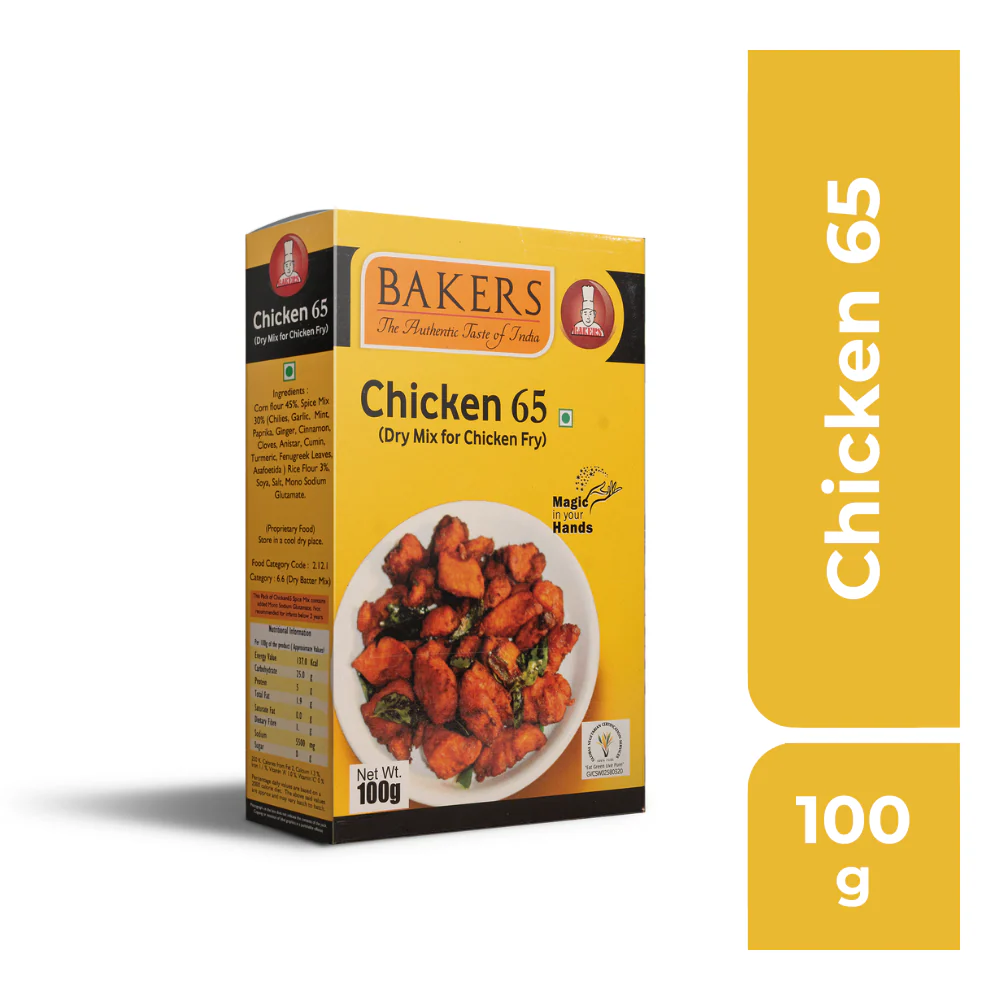 Bakers Chicken 65 (Dry Mix For Chicken Fry)100g