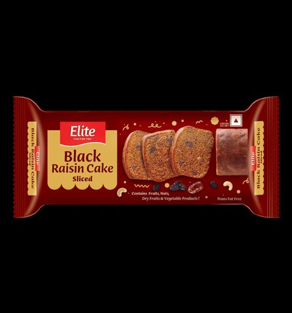 Elite Black Raisin Cake Sliced