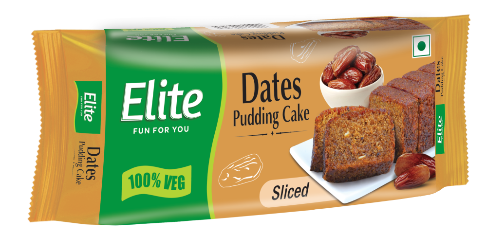 Elite Dates Pudding Cake Sliced 100%Veg