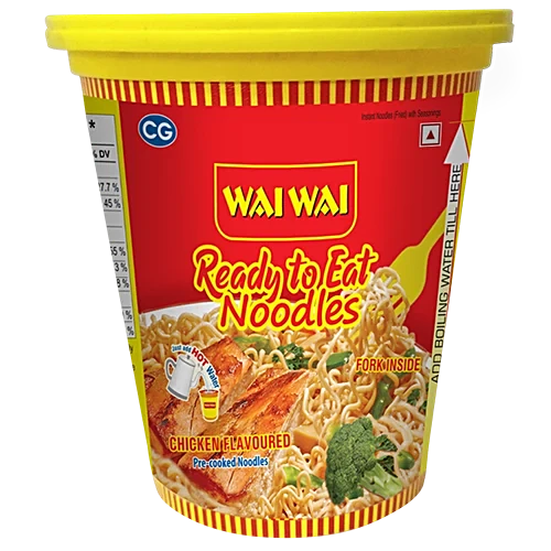 WAI WAI Ready to Eat Noodles Chicken Flavoured Pre Cooked Noodles